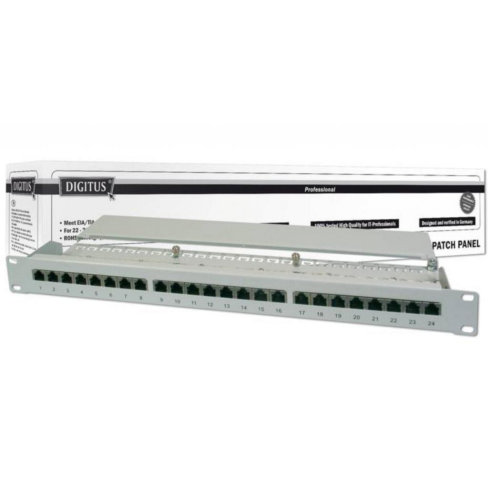 Патч-панель 19&quot; 1U 24 порта 5e FTP в сборе Digitus (DN-91524S) Вінниця - фото 2
