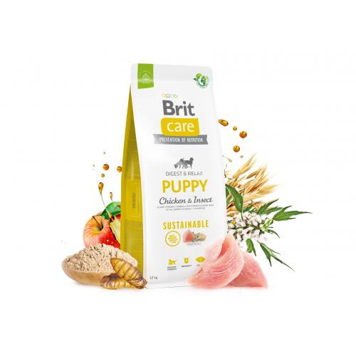 Корм сухий Brit Care Dog Sustainable Puppy для цуценят з куркою та комахами 1 кг Киев - изображение 4