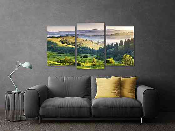 Модульная картина в гостиную / спальню Краєвид гір Art-668_3 70x130 см Киев