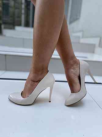 Lino Marano Туфлі жіночі Lino Marano бежеві еко-лак каблук 11 см 39р. (K520-1) Коломия