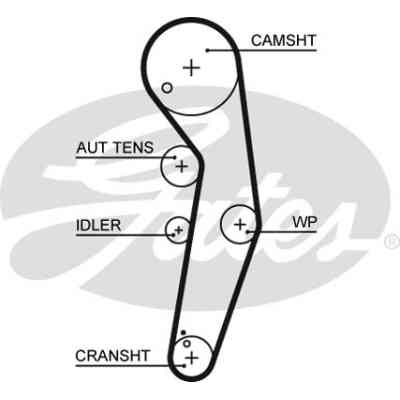 Комплект ременя ГРМ з помпой Gates KP15569XS-3 Вінниця