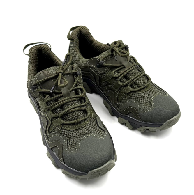 Мужские тактические кроссовки олива – армейские летние, легкие, комфортные, для тренировок, полиции и спецназо Львов - изображение 5