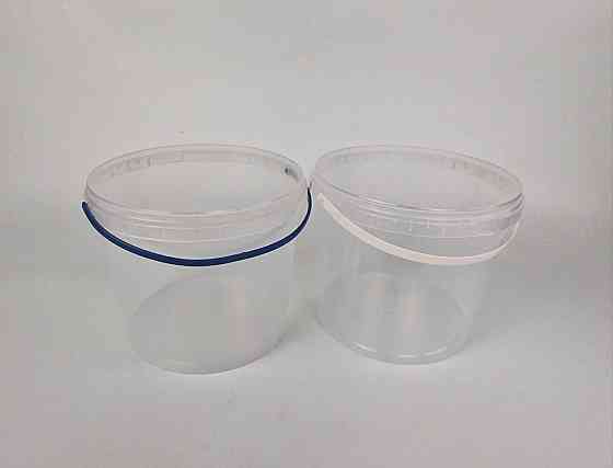 Ведро круглое с крышкой 5 л, прозрачное (1 шт) Харьков