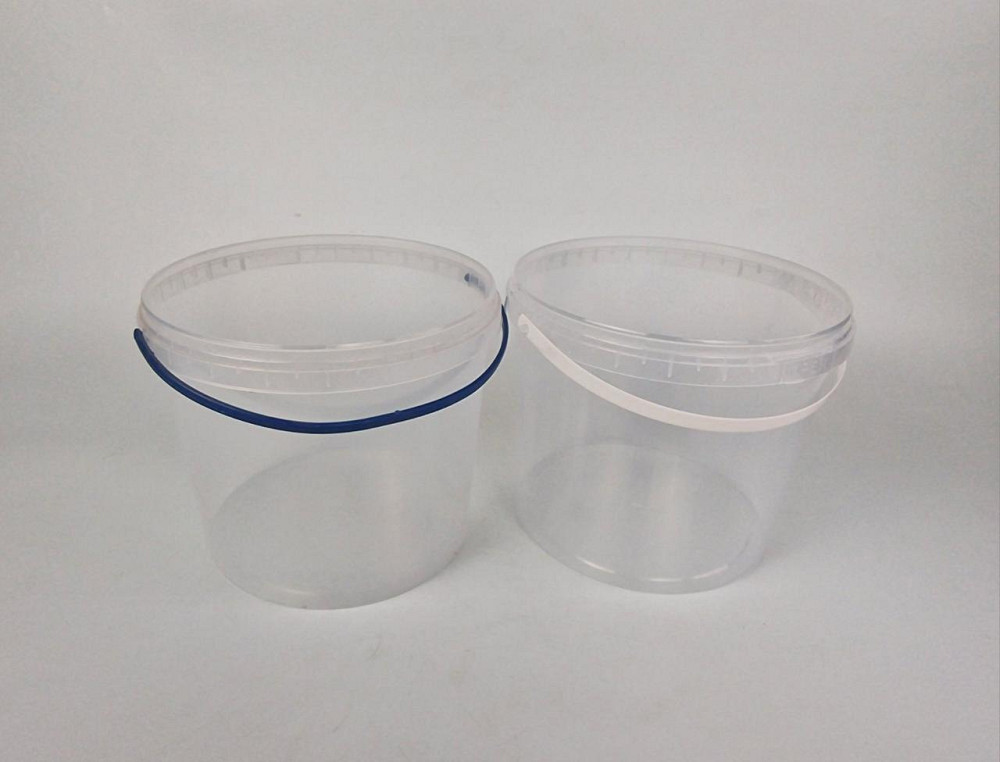 Ведро круглое с крышкой 5 л, прозрачное (1 шт) Харьков - изображение 1