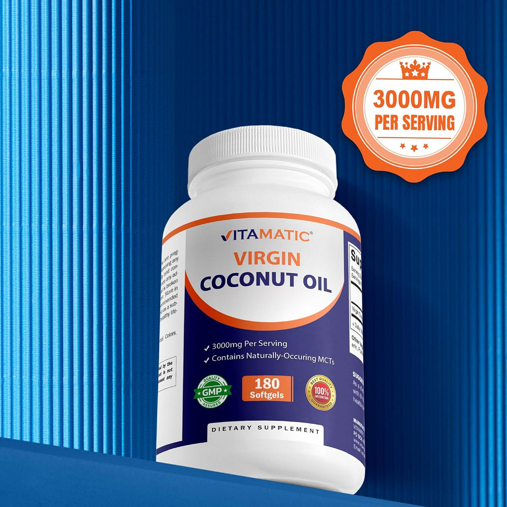 Virgin Coconut Oil, 180 Softgels (1,000 mg per Softgel) Луцк - изображение 4