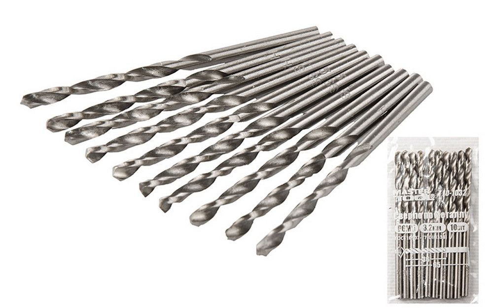 Свердло для металу MASTERTOOL HSS 3,2х65 мм WHITE 10-1032 Рівне - фото 1