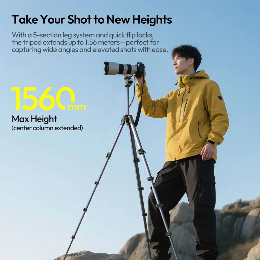 Штатив Ulanzi OMBRA II YING Tripod Black Одеса - фото 8