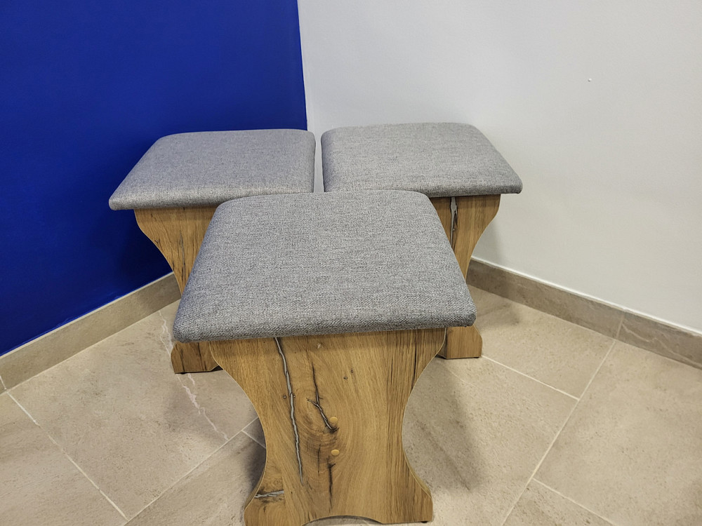 Три табуретки (комплект 3 шт) 35х35х44 см / МС - Дуб Флагшток Львов - изображение 8