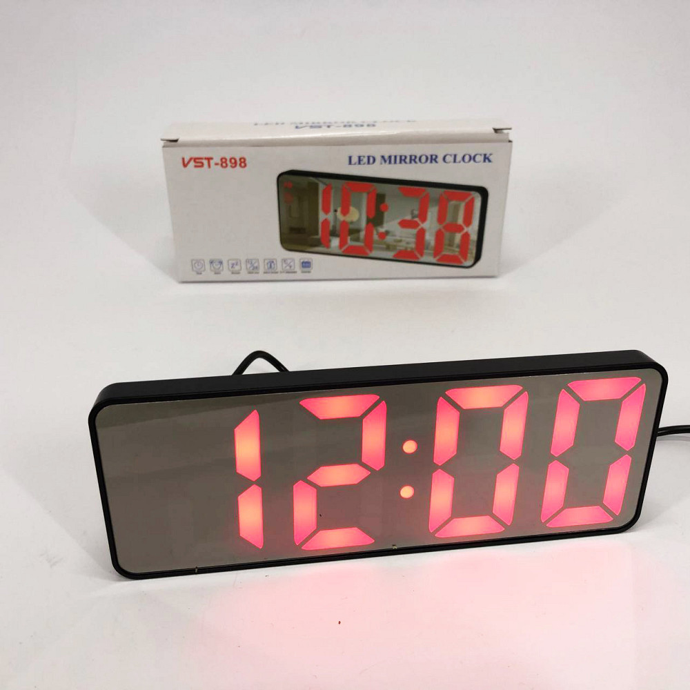 Настільний LED годинник VST-898-1, Годинник зі світловим табло Оригінальний настільний PS-91 Івано-Франківськ - фото 2