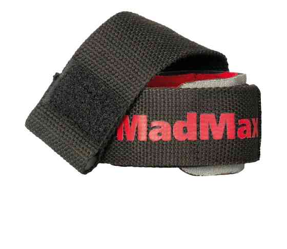 Лямки для тяги MadMax MFA-332 PWR Straps+  Black/Grey/Red Луцьк