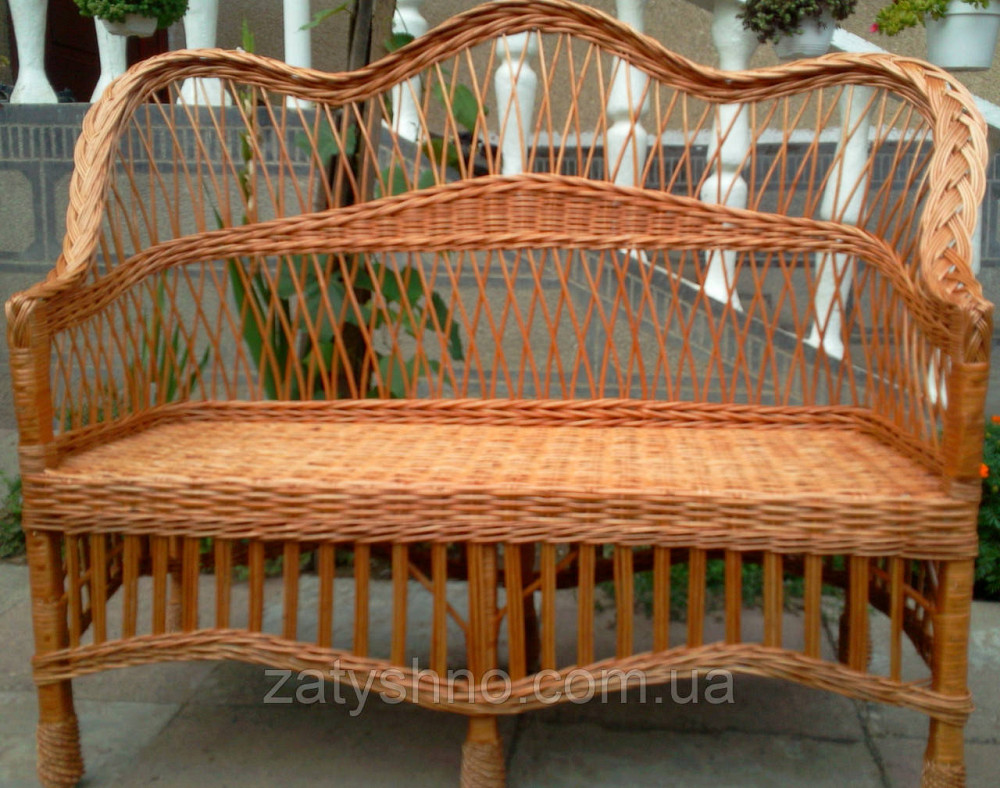 Плетений диван для дачі Київ - фото 2