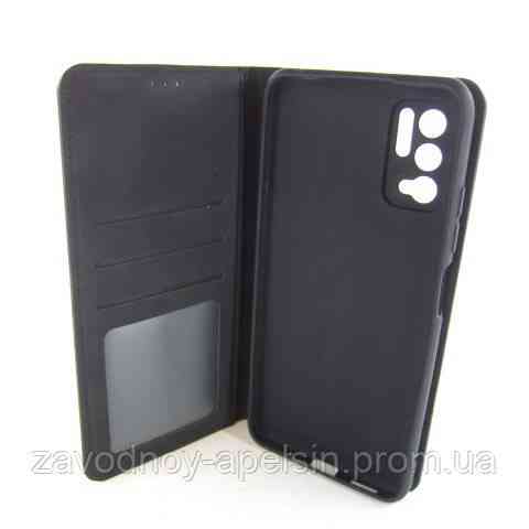 Чехол книжка Xiaomi Poco M3 pro Note 10 5G 10T Защита камеры (черный) Одесса