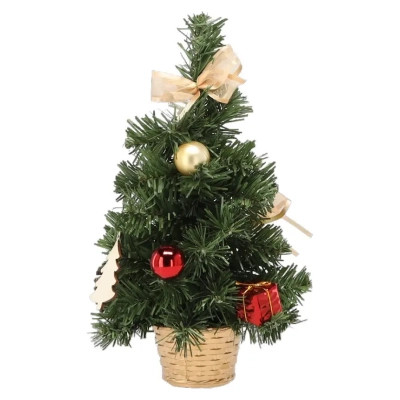 Искусственная елка Chomik прикрашена, червоно-золотистий декор, 30 см (5900779873964) Вінниця - фото 2