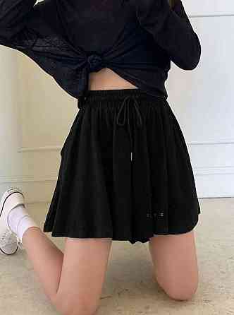 Женская удобная повседневная юбка-шорты мини двунитка Одесса