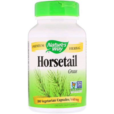 Травы Nature's Way Хвощ полевой, 440 мг, 100 вегетарианских капсул (NWY-14300) Винница - изображение 1