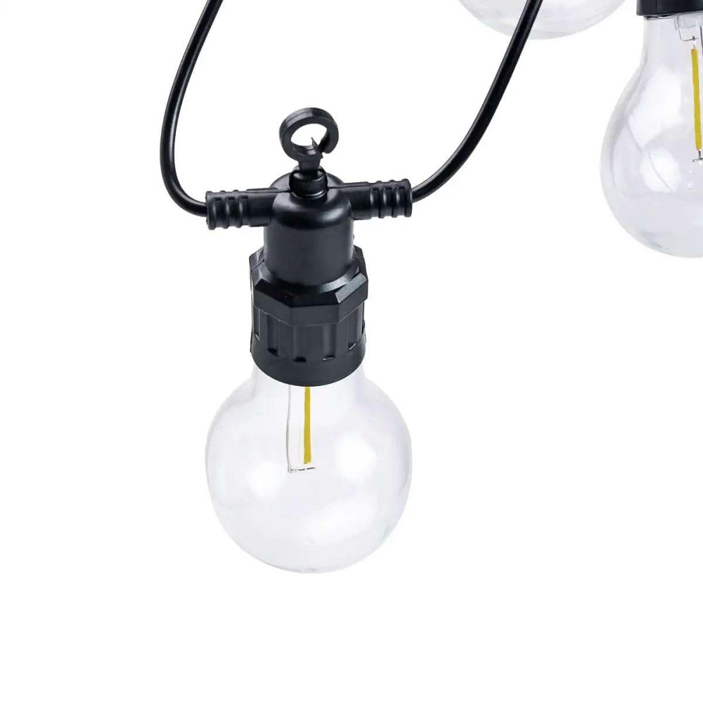 Ретро вулична гирлянда з 10 жовтими LED лампами, 5 м Київ - фото 5