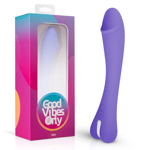 Вибратор для точки G Gili Good Vibes Only, силиконовый, фиолетовый, 22 см х 3.8 см Sex Aura Киев - изображение 1