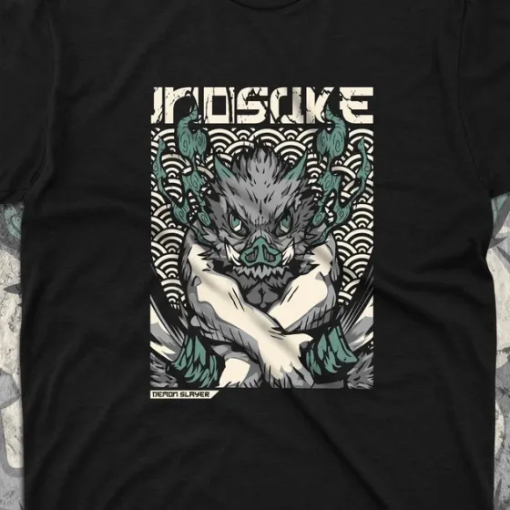 Футболка для подростка мальчика с принтом Клинок, рассекающий демонов Іноске Хашибіра 5 Размер 160 Anime10410 Днепр