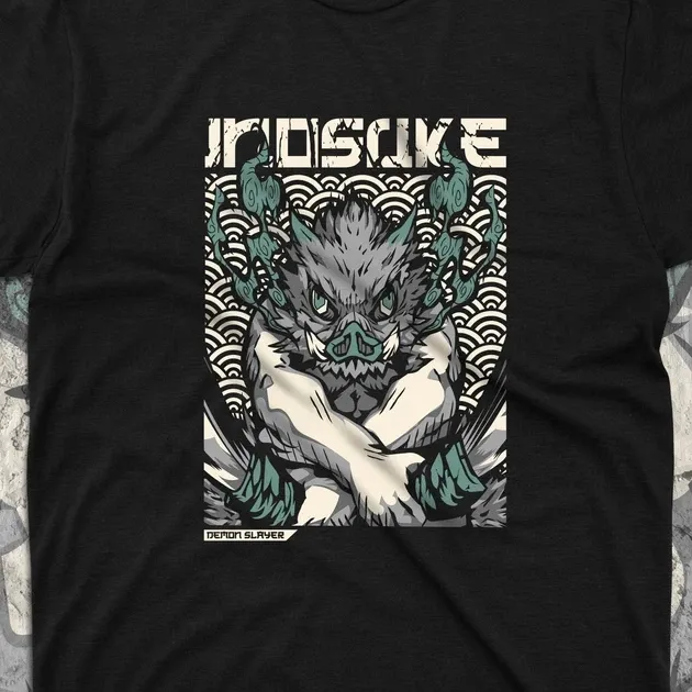 Футболка для подростка мальчика с принтом Клинок, рассекающий демонов Іноске Хашибіра 5 Размер 160 Anime10410 Днепр - изображение 4