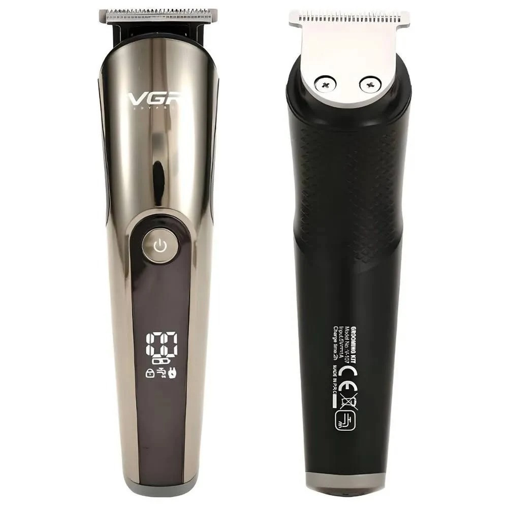 Аккумуляторная машинка для стрижки 5в1, VGR V-107 / Триммер для бороди / Набор для стрижки волос Киев - изображение 3