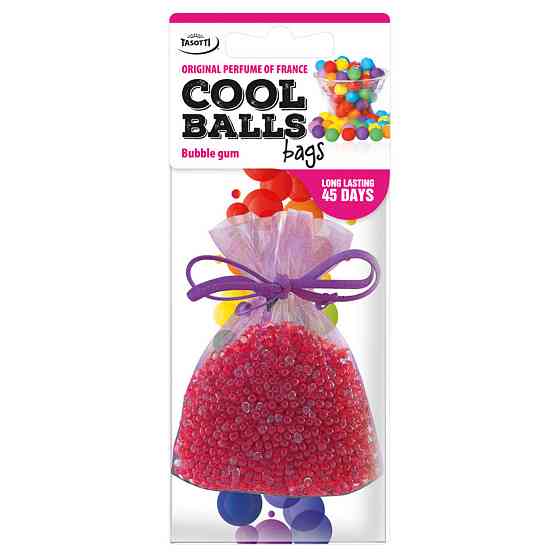 Ароматизатор для авто мішочок "Cool Balls" Bubble Gum (Жувальна гумка) 25г Tasotti Київ