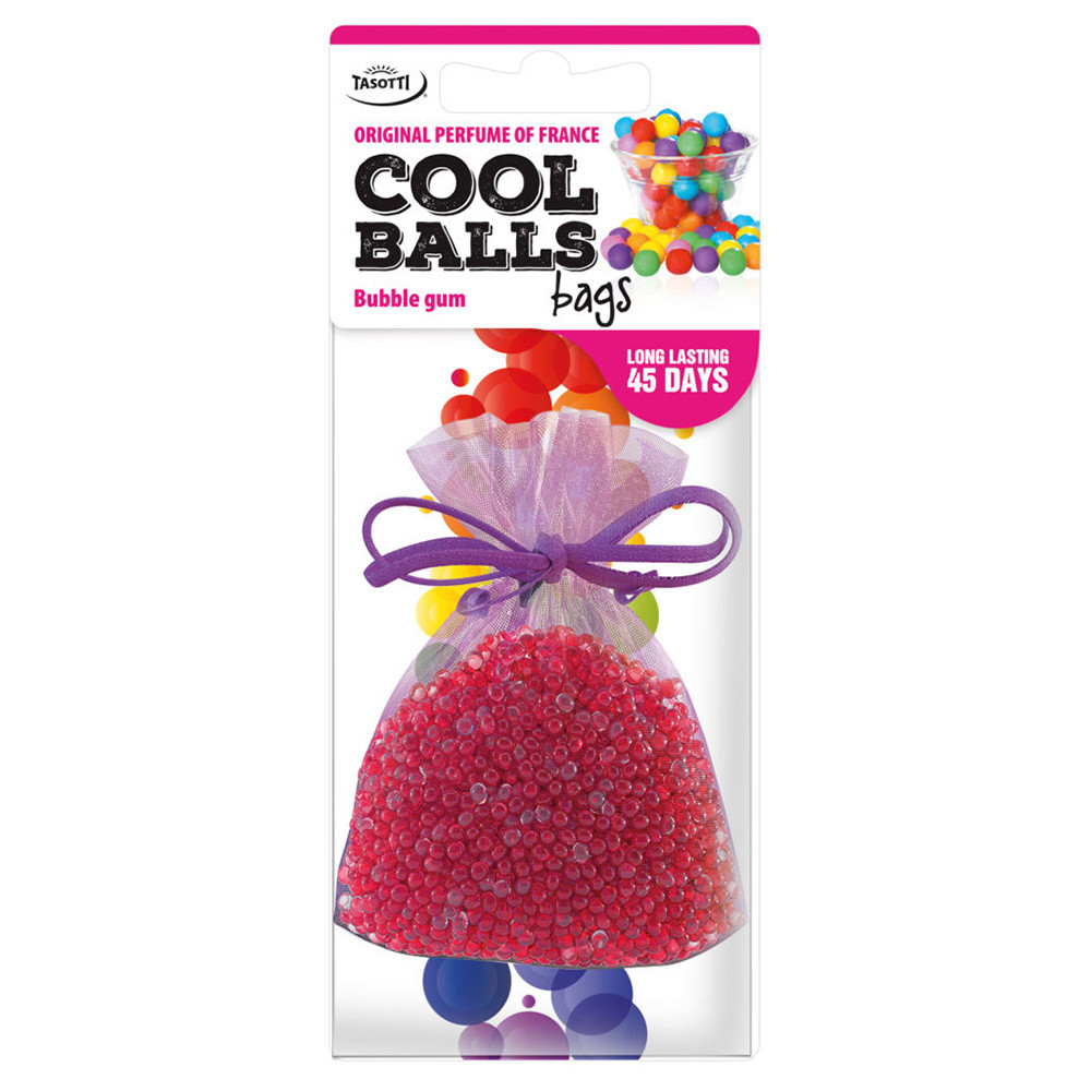 Ароматизатор для авто мішочок "Cool Balls" Bubble Gum (Жувальна гумка) 25г Tasotti Київ - фото 1