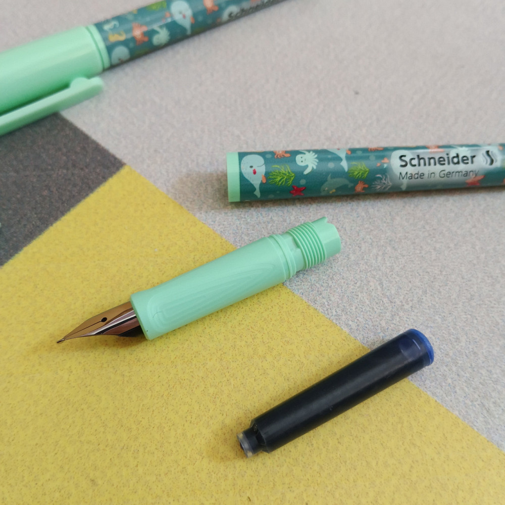 Ручка чорнильна Schneider відкрите перо і 4 капсули Київ - фото 1