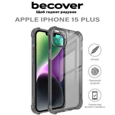 Чохол до мобільного телефона BeCover Anti-Shock Apple iPhone 15 Plus Grey (710622) Вінниця