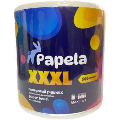 Паперові рушники Papela XXXL 2 шари 500 відривів 1 рулон (4820270940099) Вінниця
