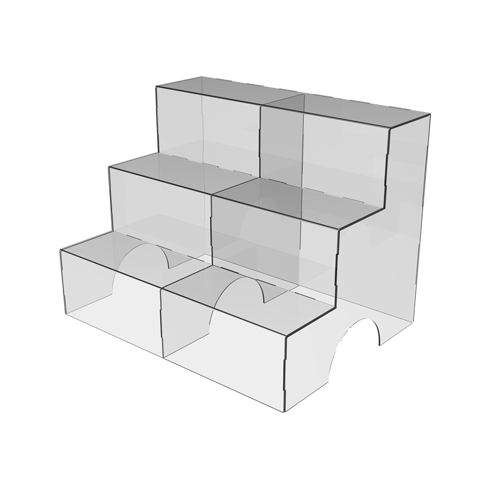 Товарная горка EKOSTAR на 3 полки 1000х744х750 акрил 6 мм Киев - изображение 1