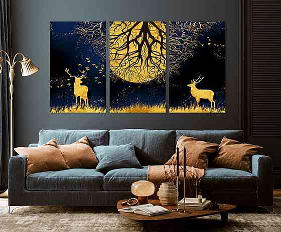 Модульна картина у вітальню/ спальню  Природа Лісу    ART-126_3A 100х150 см Київ