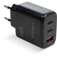 Зарядний пристрій Vinga GaN 65W PD+QC 2C1A ports Wall Charger (VCPCHCCA65B) Київ