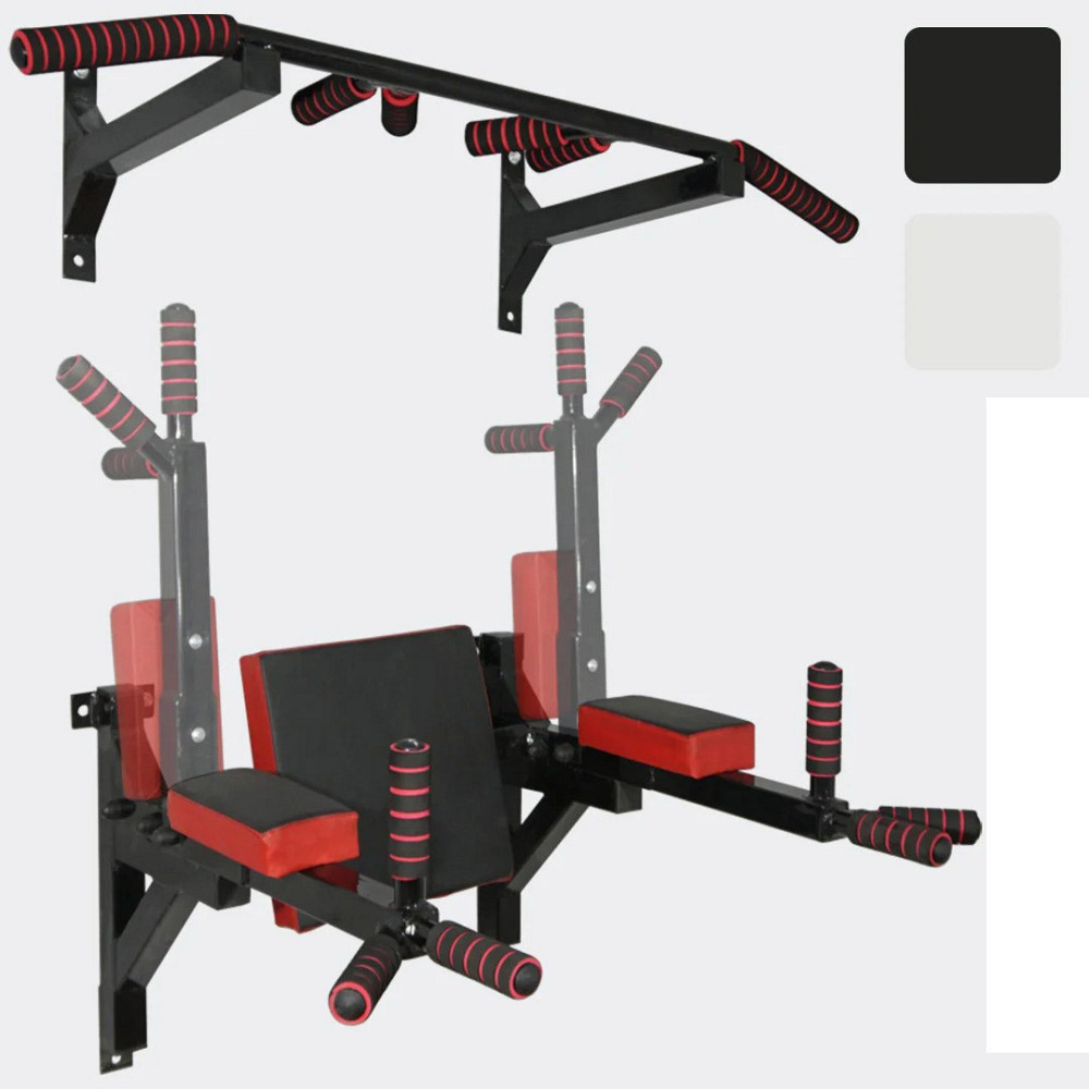 Комплект турнік бруси і прес настінні підйомні складні для дому Київ - фото 1