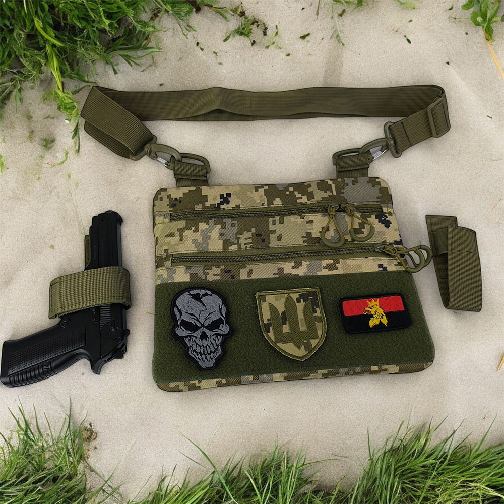 Сумка чоловіча тактична сумка нагрудна тактична для чоловіків на плече IB-23 Івано-Франківськ - фото 4