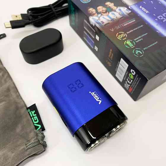 Потужна електрична бритва для бороди VGR V-347, Електрична бритва для стрижки з вологозахистом JX-92 Івано-Франківськ