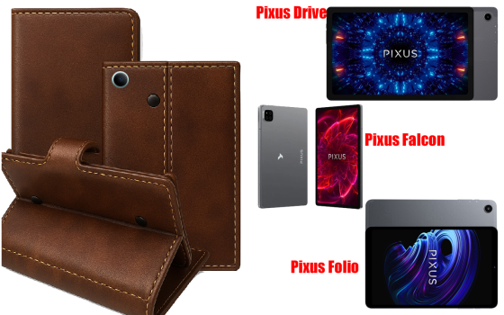 Книжка-трансформер для планшета Pixus Drive, Falcon, Folio, колір Black Buno-Red Київ