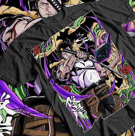 Футболка аниме Чёрный клевер оверсайз (S/M/L) Черний AnimeJ0478 Днепр