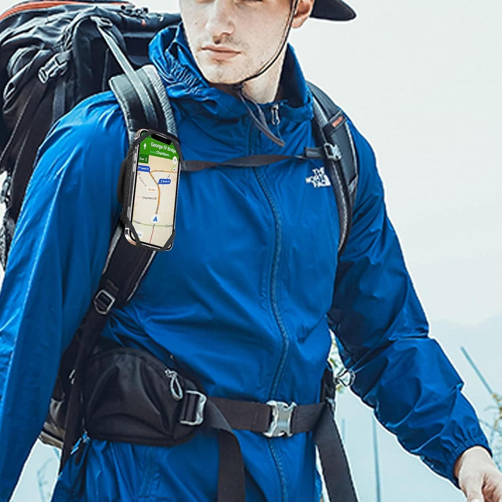 Держатель для мобильного телефона на рюкзак съемный силиконовый универсальный черный для iPhone Samsung Киев - изображение 7