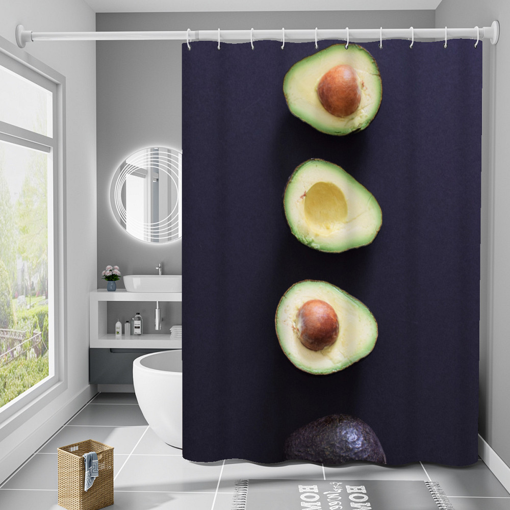 Шторка для ванны из полиэстера водонепроницаемая Bathlux 180x180 см с кольцами, занавеска для ванной комнаты Каменец-Подольский - изображение 1