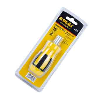 Отвертка с битами 6 шт CrV трещоточная MINI (блистер) Мукачево