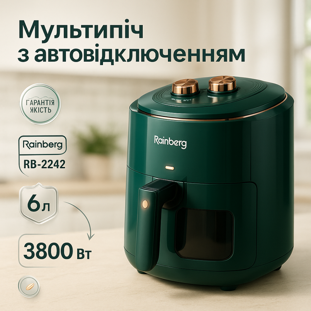 Повітряна сковорода для смаження без масла, Аерогриль з функцією смаження без олії XS-17 Львів - фото 13