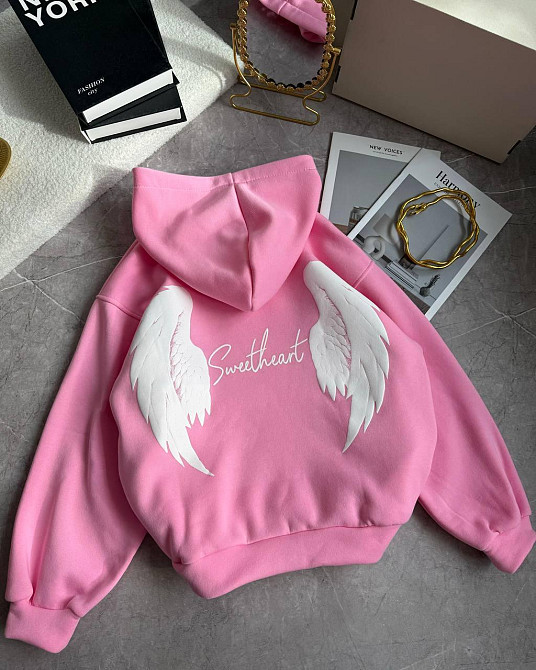 Женская теплая стильная оверсайз худая трехнитка на флисе Одесса - изображение 1