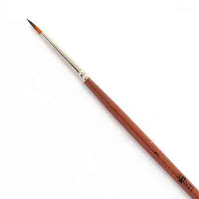 Кисточка для рисования Santi синтетика Studio, короткая ручка, круглая, №1 (310545) Винница