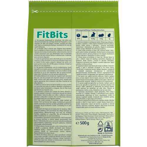 Лакомство Vitakraft FitBits для кроликов, заточка зубов, 500 г Винница