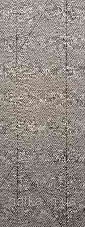 Шпалери вінілові на флізеліні Rasch Golden Hour метрові смуги фігури під мішковину світло-коричневі Київ