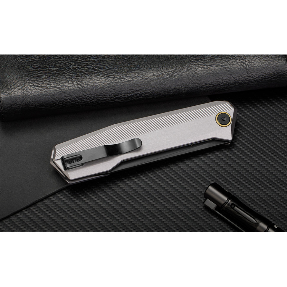 Ніж складаний туристичний Ruike P166-AК, (9.2 см) 14C28N / Aluminum сірий Киев - изображение 10