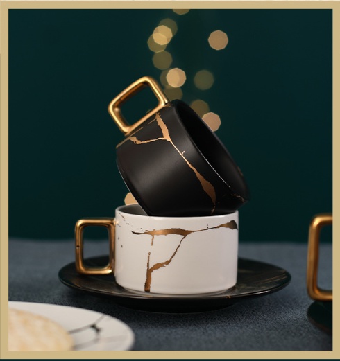 Кофейная чашка БЕЛАЯ мрамор кружка с мраморным рисунком 180мл Кременчуг - изображение 5