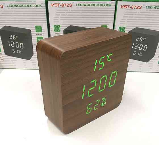 Настільний годинник від мережі +батарейка VST-872/6995 (80 шт./ясть) Київ