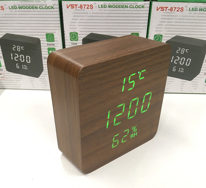 Настільний годинник від мережі +батарейка VST-872/6995 (80 шт./ясть) Київ - фото 1