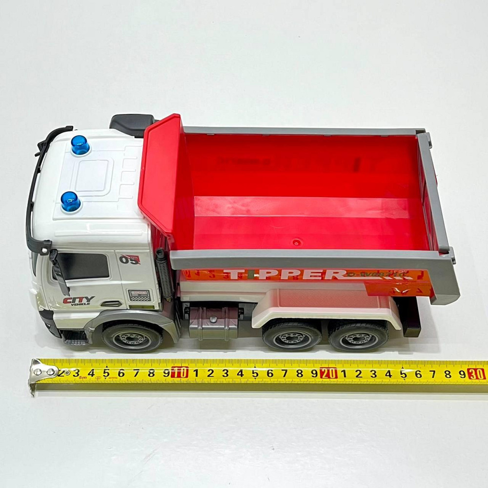 Машинка самоскид на радіокеруванні акумулятор підсвічування рухомі деталі Червона (YJ-114-2-116-1) Чернігів - фото 2